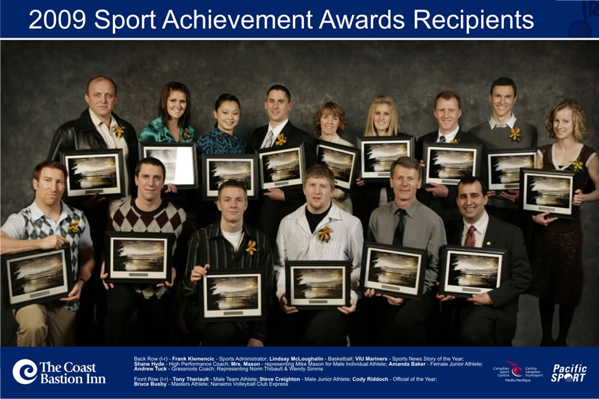Winners of the 2009 Nanaimo Sports Achievement Awards