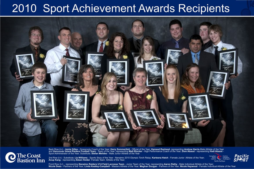 Winners of the 2010 Nanaimo Sports Achievement Awards